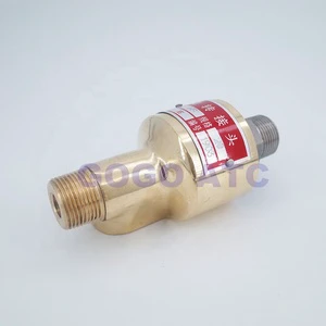 GOGOATC Two-way Left/Right-hand Thread 120C Steam Rotating Joint Cooling Water Rotary Connector 1 1/2-3/4 Inch Brass Swivel Fitting