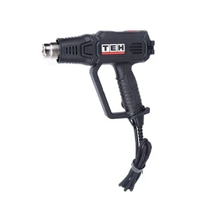 TEH 2000W Variable Temperature Hot Air Gun Kit 220V Electric DIY & Industrial Grade Blower Scraper Blades Nozzles for Welding