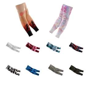 Cycling Sleeves Compression Arm Sleeves UV Sun Protection Sports Custom ODM XL Breathable Summer Sunscreen Cooling Seamless Sets