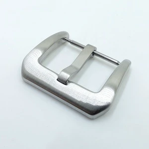 Wholesale Silver Sandblasted Stainless Steel Buckles 20mm High Quality Watch Strap Buckle