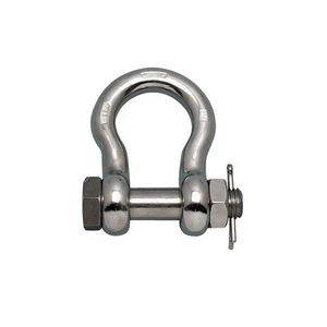 China Factory Shackles for Bracelet US Type Stainless Steel Security Bow Shackle G2130 for Heavy Industry