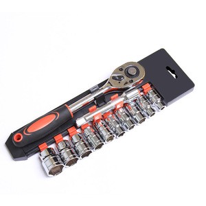 Socket Sleeve Wrench Set Mechanic Tool Set 12pc Socket Set for Car Bicycle Repair