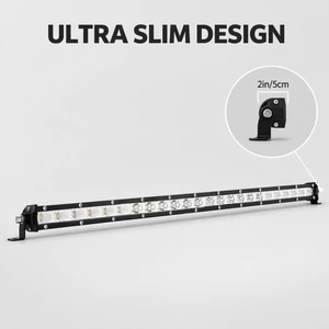 25 Inch Ultra Slim Single Row LED Light Bar 120W 12000LM 12V IP67 Spot Flood Combo Beam For Truck SUV ATV UTV 4x4