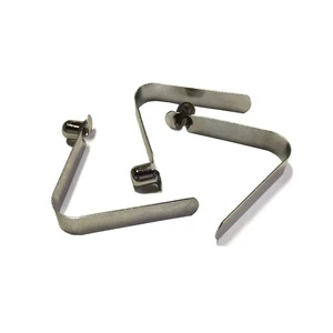Hot Sale Industrial Flat Metal Spring Clip Button with Steel Spring Pin