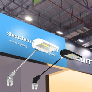 20W 30W Light with Long Arm Trade Show Spot Exhibition Lamp Clip Clamp for Exhibition Wall Led Display Lights