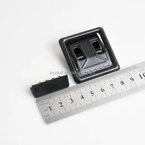 Factory 35mm Metal Cam Lock Clip Webbing Black Belt Buckle