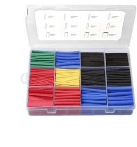 PE Heat Shrink Tubing 530 Pieces of Box-packed Assorted Cable Sleeve Connectors Colored Waterproof Heat Shrink Tubes Set