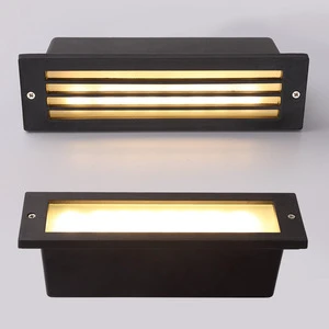 Stairs Outdoor Waterproof IP66 Step 4100K Neutral White Wall Light White Aluminium 9W Recessed Square Led Stair Lamp Remote