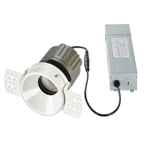Widely Application Customized Design Mirror Black 10W/20W Cob 15/24/36 Degrees Anti-Glare Hotel LED Downlight