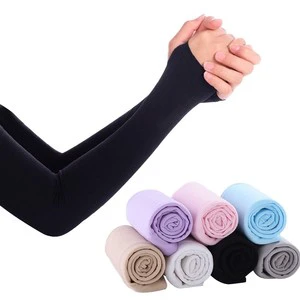 Hot Selling Men/Women's UV Sun Protection Breathable Cooling Compression Spandex/Polyester Arm Sleeves Stylish Sets for Cycling