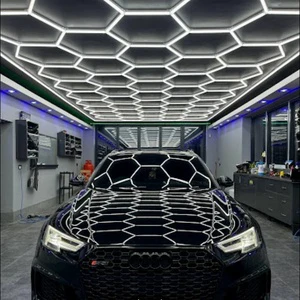 Etop 220/110V USA CANADA AC Honeycomb Car Detailing Hexagonal Led Light Ceiling Garage Light for Garage