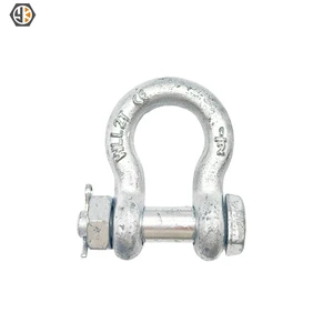 Bolt Type Safety Anchor Shackle Galvanized Bow Shackle for Heavy Duty Rigging Systems