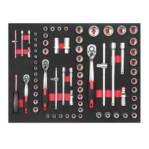 72PCS Home DIY Hand Tools Sockets Wrench Professional Mechanic Tool Kit Set Box for Automotive Require Workshop