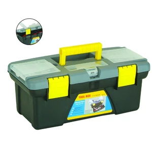 MJ-02 High Quality 300x154x124mm 12-Inch Plastic Tool Box / Heavy Duty Tool Case for Carry Tools and Compartments