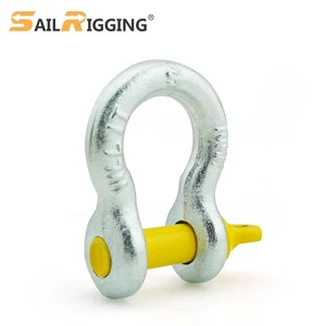 Heavy Duty 13mm Australian Galvanized G209 Anchor Shackle 2Ton Screw Pin Shackle Alloy Steel S Grade Lifting Bow Shackle AS2741