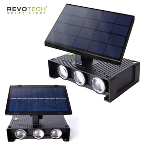 Wholesale RGB LED Solar Wall Lamp IP65 Waterproof up and Down Light for Home Garden Outdoor Wash Lighting