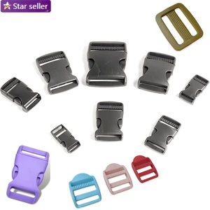 Quick Release Buckle Plastic Belt Buckle Custom logo Purse Shoe Cowboy Buckle Strap Paracord Dog Collar Tactical Buckle Bag