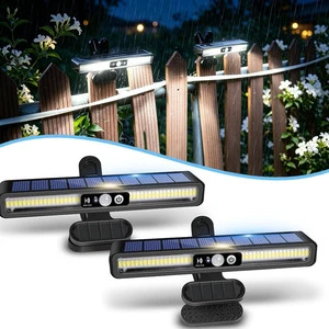 Ultra-bright High-power Remote-controlled IP65 Solar Light for Home Garden Courtyard; Clip-on Outdoor Street Light