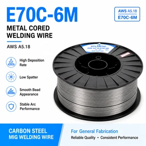 E70C-6M Carbon Steel Metal Cored Welding Wire for Structural Steel Fabrication High Deposition MIG OEM/ODM Customizable 1.2mm
