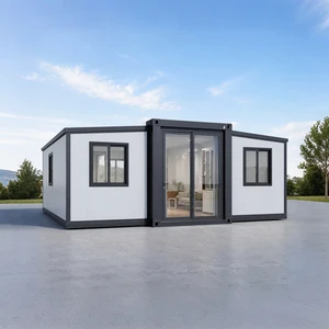 Quick-Forming Double Wing Expandable House Prefabricated Modular Folding Container Home With Kitchen