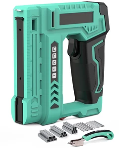 5-in-1 Steel Electrical Staple Gun Cordless Brad Nail Gun for DIY Home Use