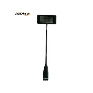 Custom LED Clamp Banner Stand Light ABS Iron Construction 15W Power Warm/Cool/Nature White 12V 1A Black/Grey Options Trade Show