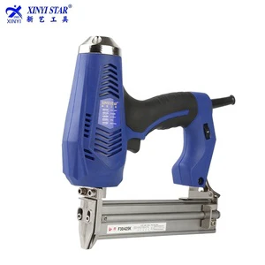 XINYI Efficient Industrial&DIY F30/425K/9025 18GA 2in1 Electric Nail Gun Wood Staple Gun Brad Nailer 220-240V 2350W Finish