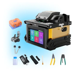 Upgraded M6 Fiber Optical Fusion Splicer With OPM VFL 6 Motors High Accuracy Fully Automatic 6s Welding Machine 16s Heating