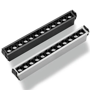 5W 8W 18W Ceiling Recessed LED Linear Downlight Anti Glare Aluminum Grille Downlight