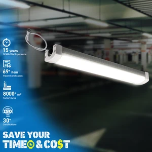 LONYUNG Tri-proof LED Lights ETL CE RCM 0.6-2.4m 4ft 8ft Aluminum Surface Mounted Linkable Triproof Light for Warehouses Factory