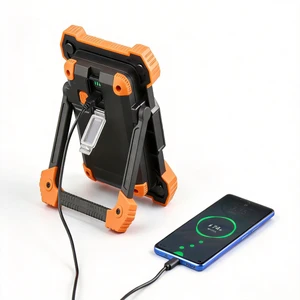 Durable LED Floodlight Full Metal Housing Power Bank Function 180 Degree Horizontal Rotation Outdoor Use Car Repair Tools