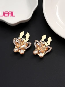 Factory Direct Sales 27MM Butterfly Shaped Metal Button Cover Sleeve Clip On Shirt Cardigan Detachable Cufflinks