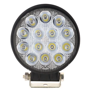Motorcycle Spotlight 42W 6000K 4200LM Circular Waterproof LED Work Light for Off-Road Suv / Boat / 4X4 Jeep / Truck