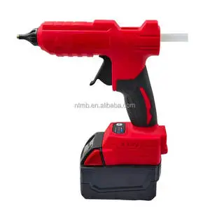 21V Electric Cordless Copper Nozzle Hot Glue Gun 100W High Power Industrial Grade Rechargeable for DIY Repair