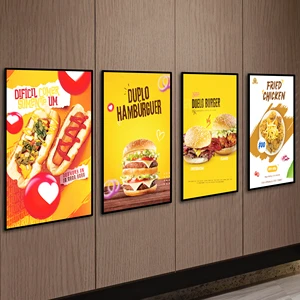 Ultra Thin LED Light Box Menu Board Advertising Light Box Display Signage For Restaurant Retail Store OEM Manufacturer