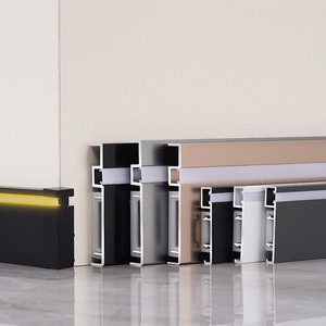 Baseboard Wall Decoration Flooring LED Skirting Board Tile Trim Skirting Profiles Led Floor Lights