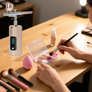 Customized Logo Package Cordless Airbrush Brow Tint Airbrush Spray Gun Nail Airbrush Makeup Machine 36PSI