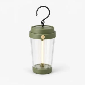 L-A11 DIY LED Night Light Milk Tea Cup Shape Built in Battery Hanging Ambient Lamp Plastic Shade Bedroom Decor Gift
