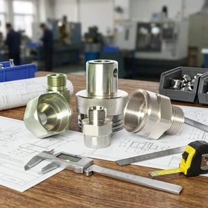 Custom High Precision CNC Machined Stainless Steel Threaded Fittings & Connectors For Industrial Fluid Systems OEM/ODM Available