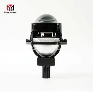 Super Brightness 3 Inch Double Reflective Cups Headlamp E24 Type Adjustment Bracket HD Glass Projector LED Headlight