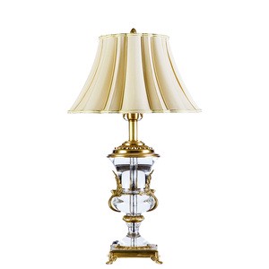 European Led Table Lamp for Living Room with Excellent Design Unique Decor Lights for Home Brass Decorative Crystal Table Lamp