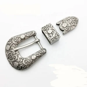Vintage Belt Buckle Factory 3 Piece Belt Buckle for Belt