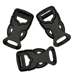 High-quality Heavy Duty Waterproof Safety Thickened Large-sized Snap Fastener 1cm Black Plastic Adjustable Buckle