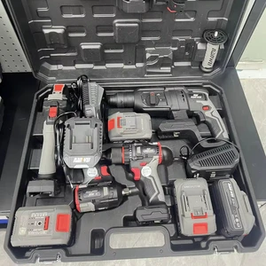 Nanwei Factory Cordless Portable Electric Hammer/Drill Electric Wrench Angle Grinder Tool Set
