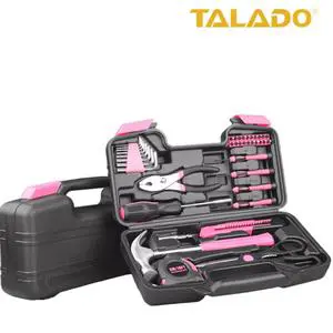 Strong Magnetic Complete Bits Pink 39-Piece Tool Set Slot Classification Storage Household Disassembly Repair Tool Kit