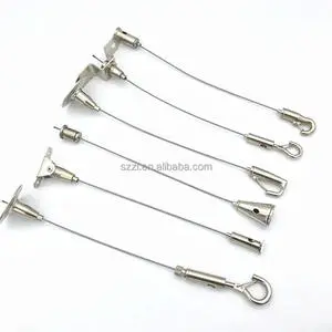 Hot Selling Pendant Light Kit LED Light Hanging Wire Rope Kit With Clamp Frame And Hook