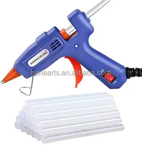 Wholesale Factory Direct 20W Easy Use Electric Hot Melt Glue Gun Kit with Glue Sticks for DIY Crafts and Home Repair