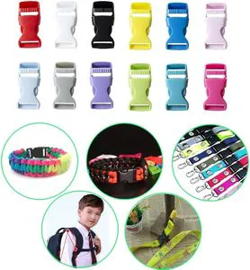 Custom Quick Release Buckle Plastic logo Belt Buckle Bracelet Adjuster Survival Paracord Buckle Strap Lever Tactical Bag Buckle