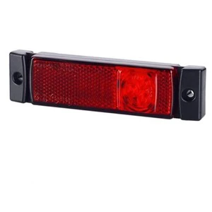 New 24V Red Plastic LED Side Light for Truck Replacement Essential Component in Truck Light Systems Made in Italy by Europarts