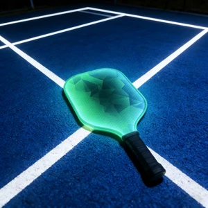 Glass Fiber LED Light Luminous Pick Racket Rechargeable
